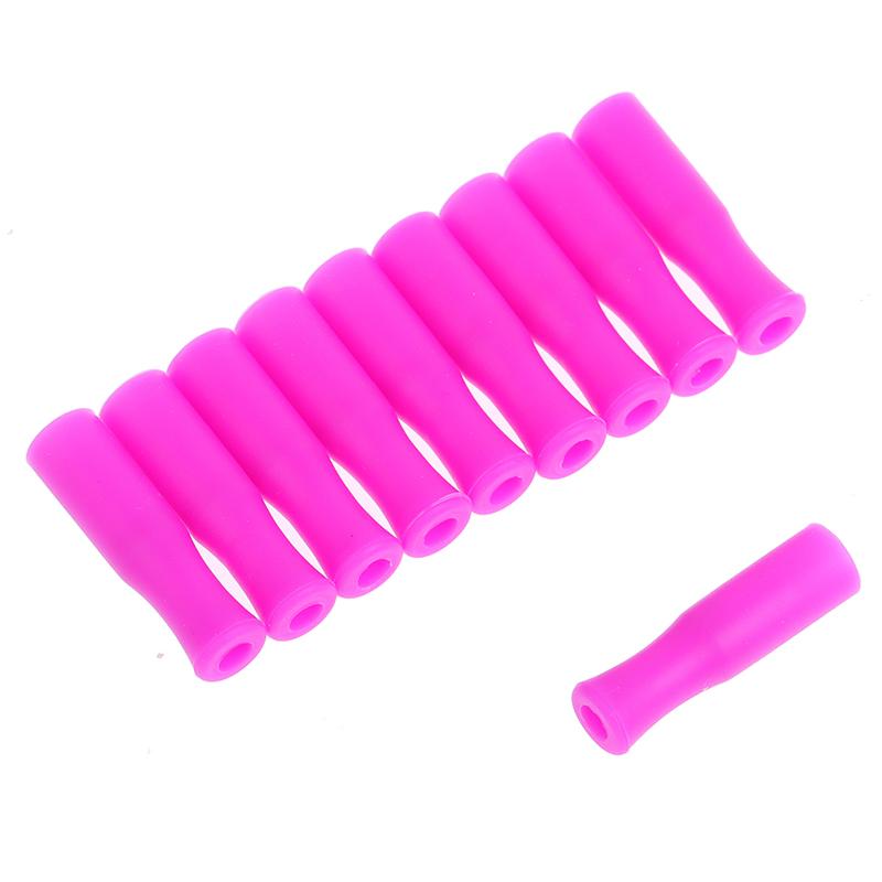10/20Pcs Straw Tip Cover Food Grade Silicone Cover Caps Reusable Anti Burn Protector Party Supplies Accessories