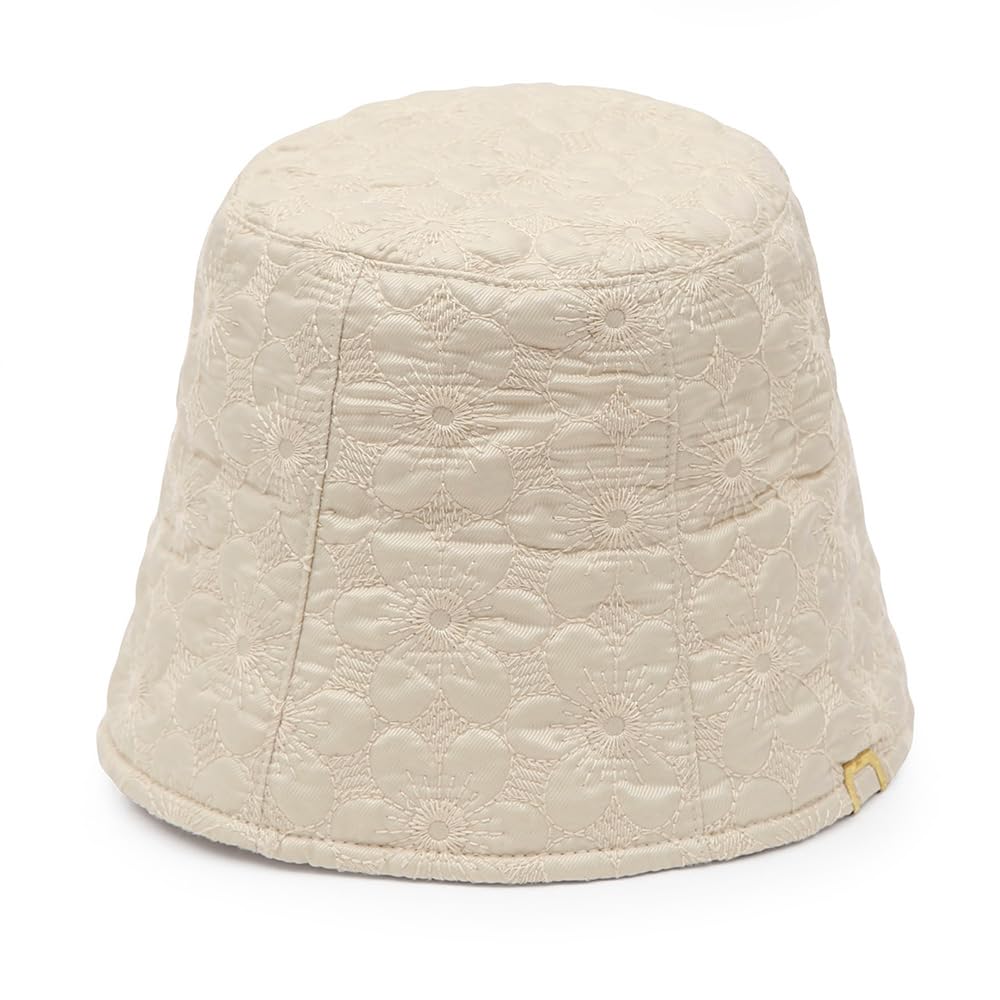 [UNDERCONTROL] Thick Bonded Flower Pattern Gold Label Winter Standard Size Foldable Made in Korea Sun Protection Bucket Hat for Women (Bonded Flower