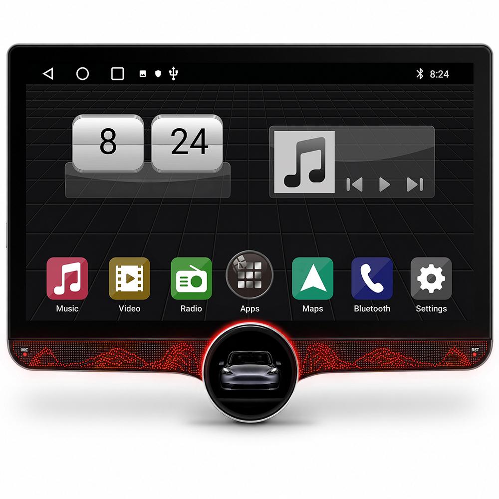 Car audio system, 10.1-inch universal model, supports CarPlay and Android Auto, Android 15, supports 5G, Wi-Fi, and Bluetooth 5.0