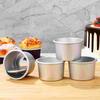 4 Pcs Air Fryer Oven Cake Mold Tins with Removable Bottom Bread Pan Round Baking Pans