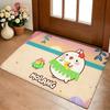 Cartoon Cute M-Molang Floor Mat Cozy Flannel Soft Thick Non-Slip Mat For Living Room Bedroom Kitchen Decor Rugs