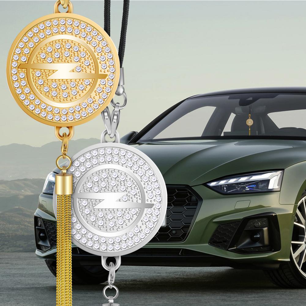 For Opel OPC Astra K Vectra Corsa Zafira Insignia Mokka Car Logo Rearview Mirror Hanging Ornament Pendant Decor Auto Accessories Rj7