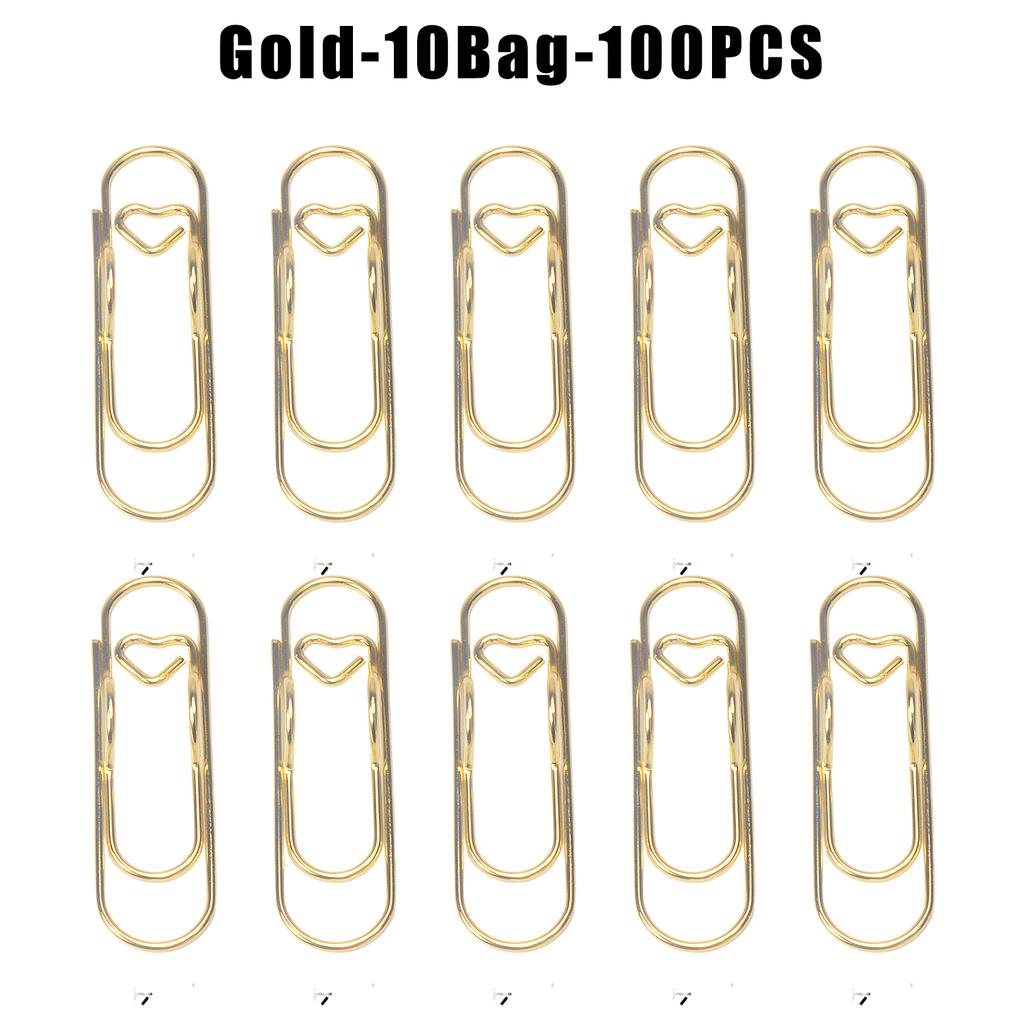 Multifunctional Metal Heart Shaped Clip Bookmark Pen Holder Stationery Notebook Accessory Fixing Base Clip Bookmark Hanger