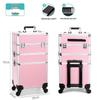 Multi-Layer Detachable Drawbar Makeup and Nail Art Organizer Case