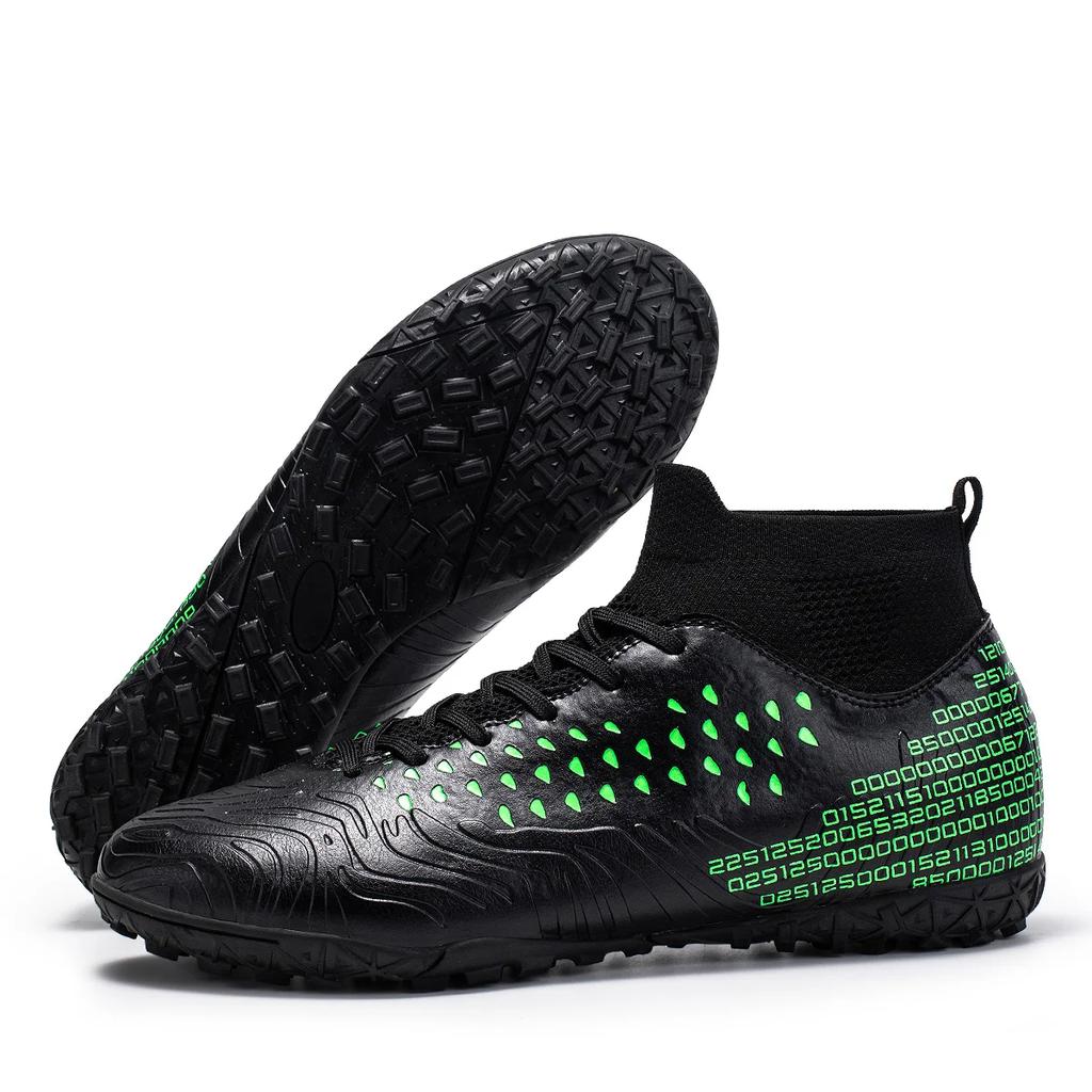 Fashion Fashion Football Boots High-top Professional Field Man Anti-Slip Soccer Cleats for Men Long Spike Grass Training Adults Soccer Shoes