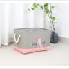 Girls Cute Fabric Storage Bucket 1Pcs Waterproof Storage Basket for Kids Clothes Toys Sundries Nursery Room Organizer
