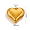 1pc 304 Stainless Steel Large Heart 3D Charms PVD Gold Plated Metal Earring Necklace Jewelry Making Findings Accessories