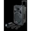 IBIZA PORT8 UHF-BT - Enceinte Portable Autonome 8''/20cm Avec USB-MP3, Bluetooth, 1 Micro UHF & 1 Micro Filaire