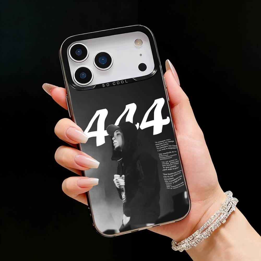 Yan Block 111 444 Rapper Phone Case For iPhone17, 16,15,14,13,12 Pro Max Black Candy Matte Shockproof Cover iPhone15
