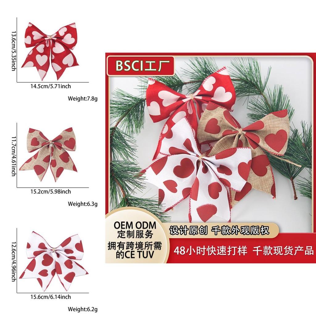 Heart Love Charming Bowknot Fabric Decorations For Special Occasions And Events