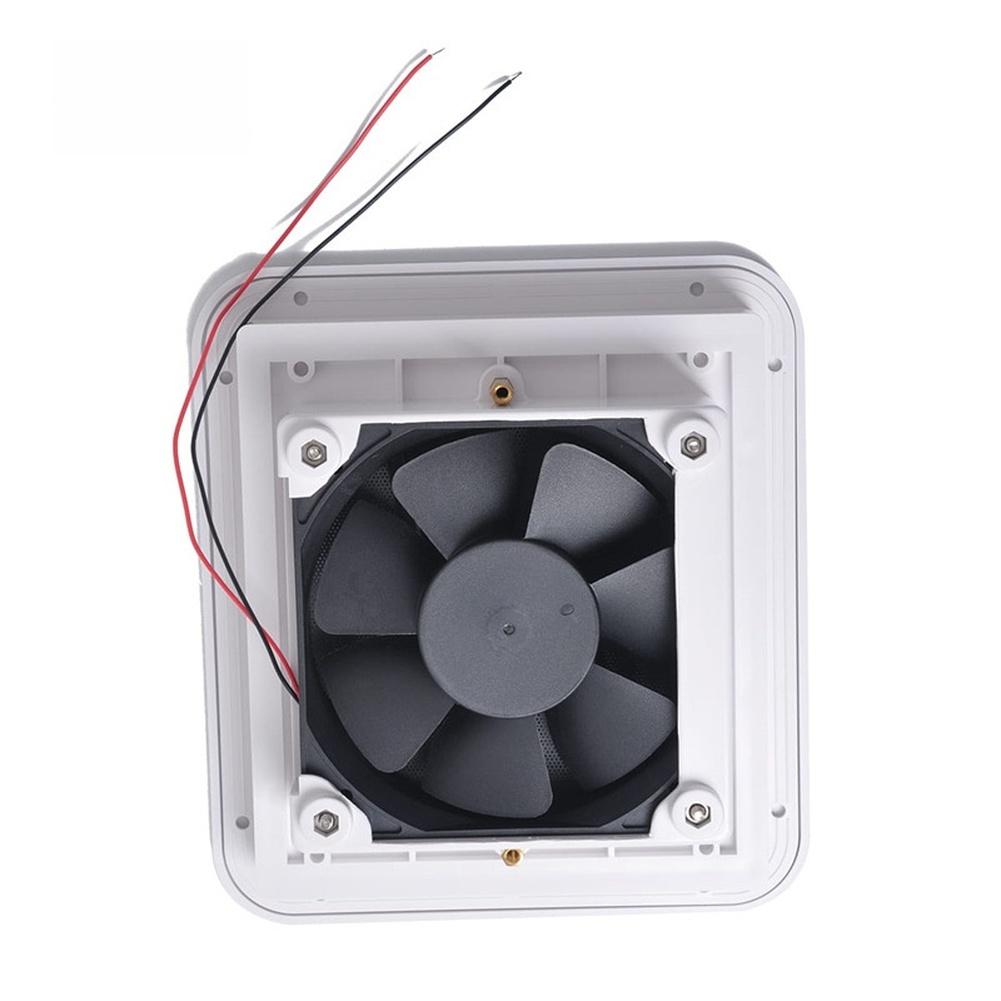 Low Noise Ventilator Trailer Air Vent For Caravan Cooling 12V Power Supply Dustproof Design Lightweight Plastic