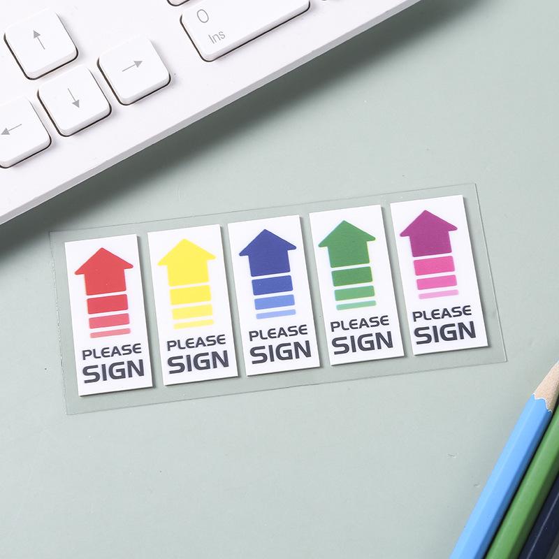 Morandi Semi-transparent Index Tabs - Student Study Labels PET Sticky Notes