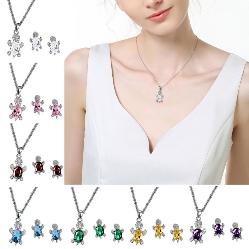 Pack of 2 Elegant chelonian Jewelry Sets for Women and Girls Alloy Craftsmanship Jewelry Collection
