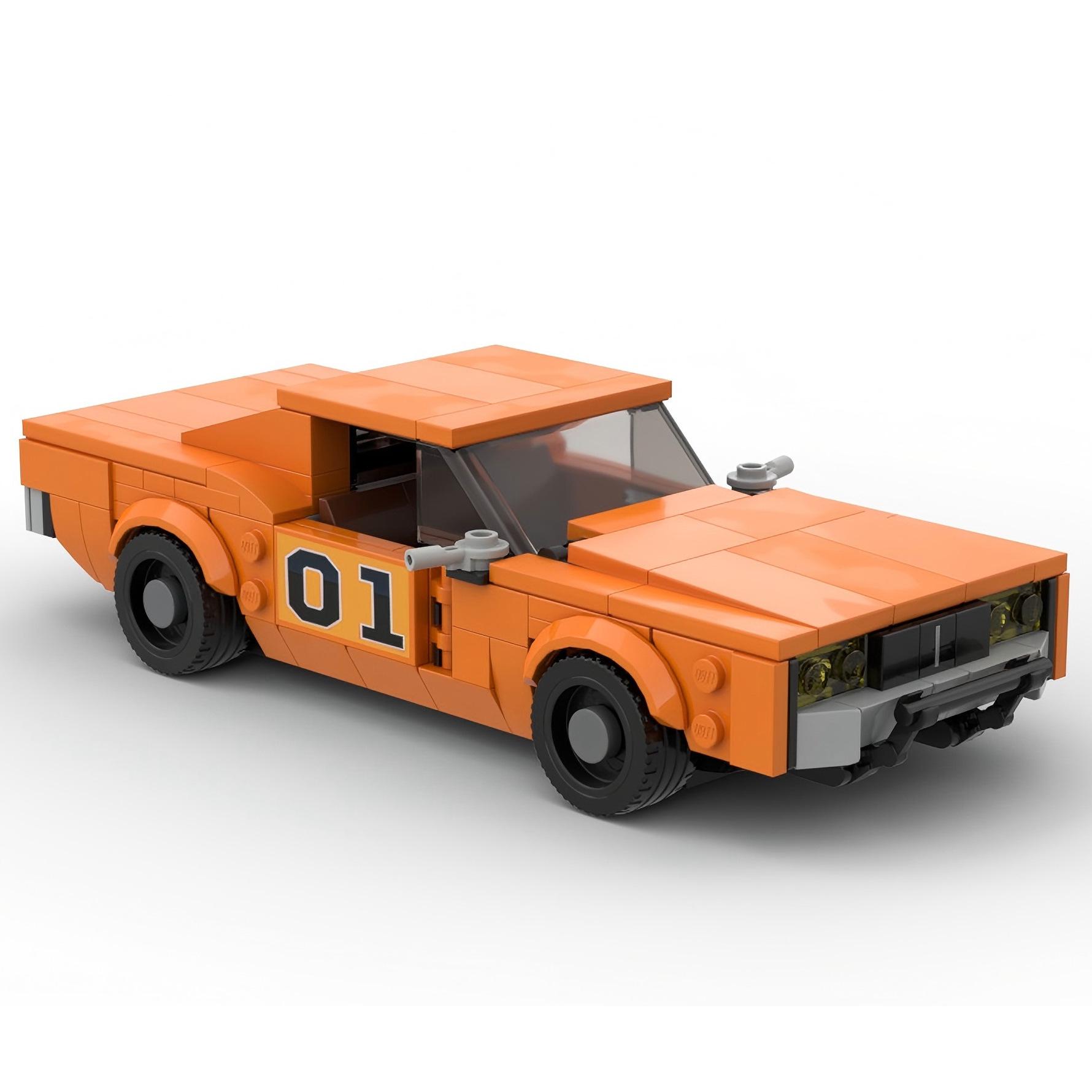 

60391 Генерал Ли 8-Шиповой Спортивный Автомобиль MOC Модель Строительных Блоков, Совместимая с Lego