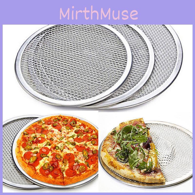 Aluminum Pizza Tray Round Durable Alloy For Restaurant And Family Pizzas