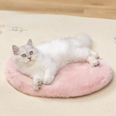 Round Portable Washable Camping Bed for Dogs Cat Rest Lounger Mattress Sleep Cushion Pet Kitten Hamster Products Pet Bed