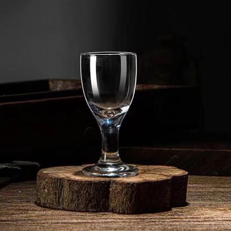 10ml 6pcs/12pcs Set Baijiu Glass Classic High Footed Wine Glass Liquor Goblet Transparent Wine Utensils Luxury Bullet Cup Gifts