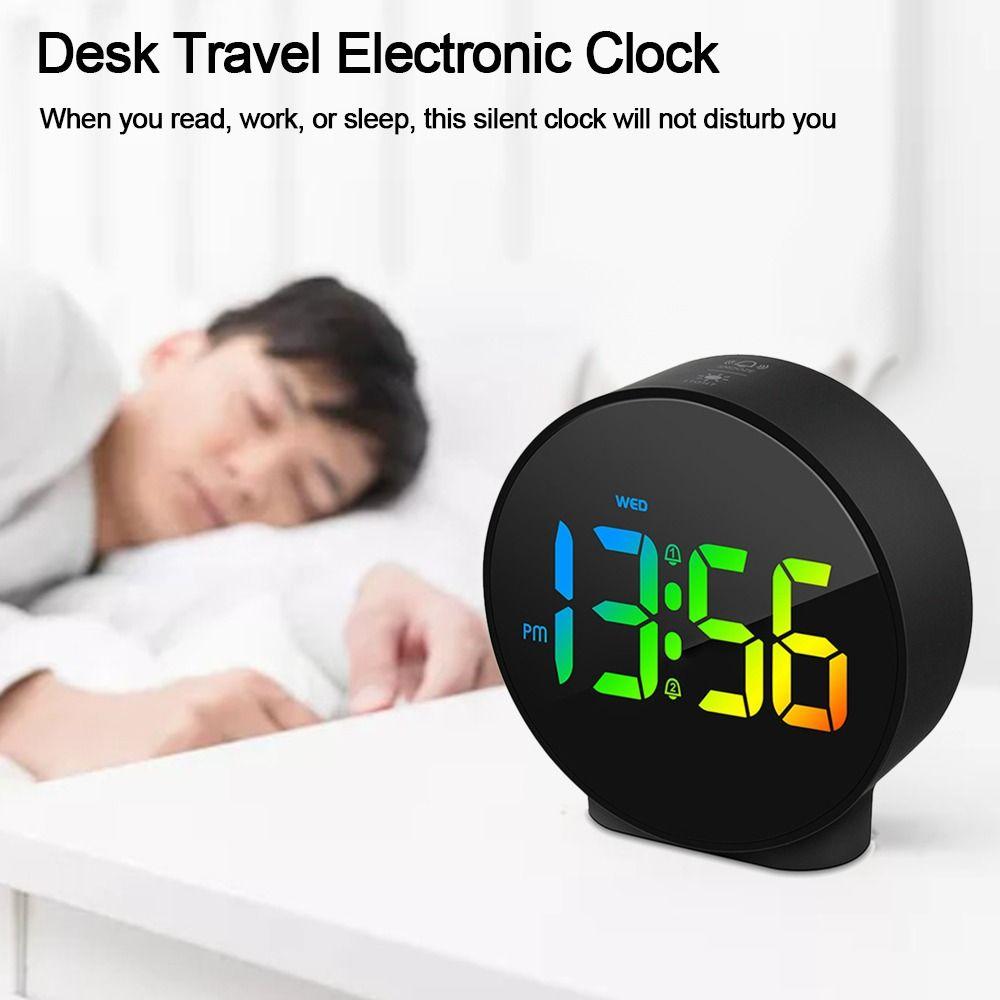 

Пластиковые настольные электронные часы для путешествий, повтор дисплея, настольные часы, домашний декор, подарки