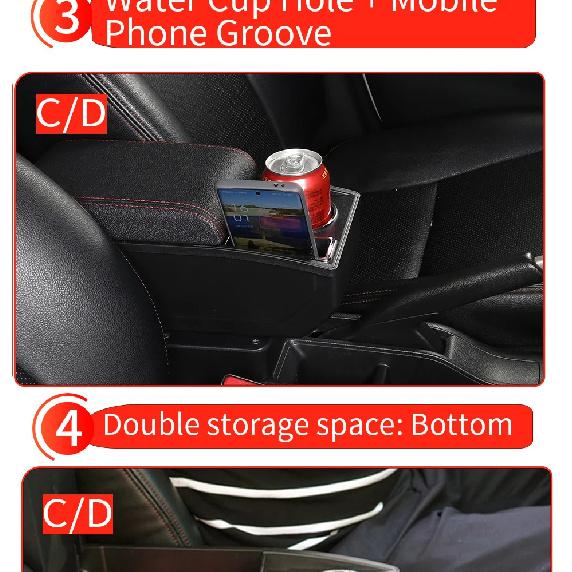 Armrest For Seat Ibiza For Ibiza MK4 IV 6J 2008-2017 Interior Design Car Console Armrest Storage Box Car Accessories