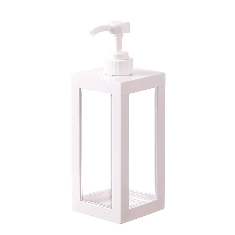 Large-Capacity Lotion Dispensing Bottle Household Push-Type Square Bottle Bathroom Shower Gel Visual Hand Sanitizer Bottle 750ml белый