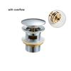Lavabo Bagno Ottone Scarico Lavandino Pop Up Pulsante Click Clack Tappo Fessurato