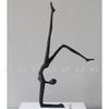 Inverted Gymnast Character Abstract Crafts Statue Modern Home Decor Yoga Figures Metal Sculpture Desk Decoration Ornaments