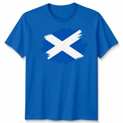 Scotland Flag Slash Unisex T Shirt Scottish Football Rugby Fans Gift Idea