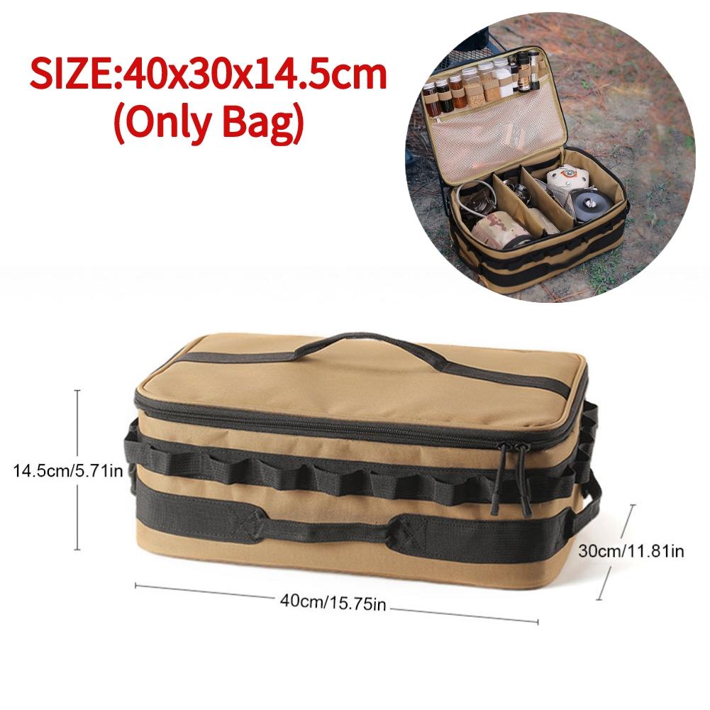 17-7L Taktische Camping-Aufbewahrungstasche Große Kapazität Outdoor Wander-Picknicktasche Kocherbehälter Topf Tragebeutel Kochgeschirr-Organizer