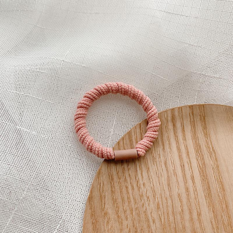 5Pcs/Lot Hair Ropes Women Girls Simple Basic Elastic Hair Rubber Bands Headwear Solid Color Headband Fashion Hair Accessories
