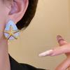 Personality Starfish Ear Studs Oil Drip Copper Star Dangle Earrings  Festival