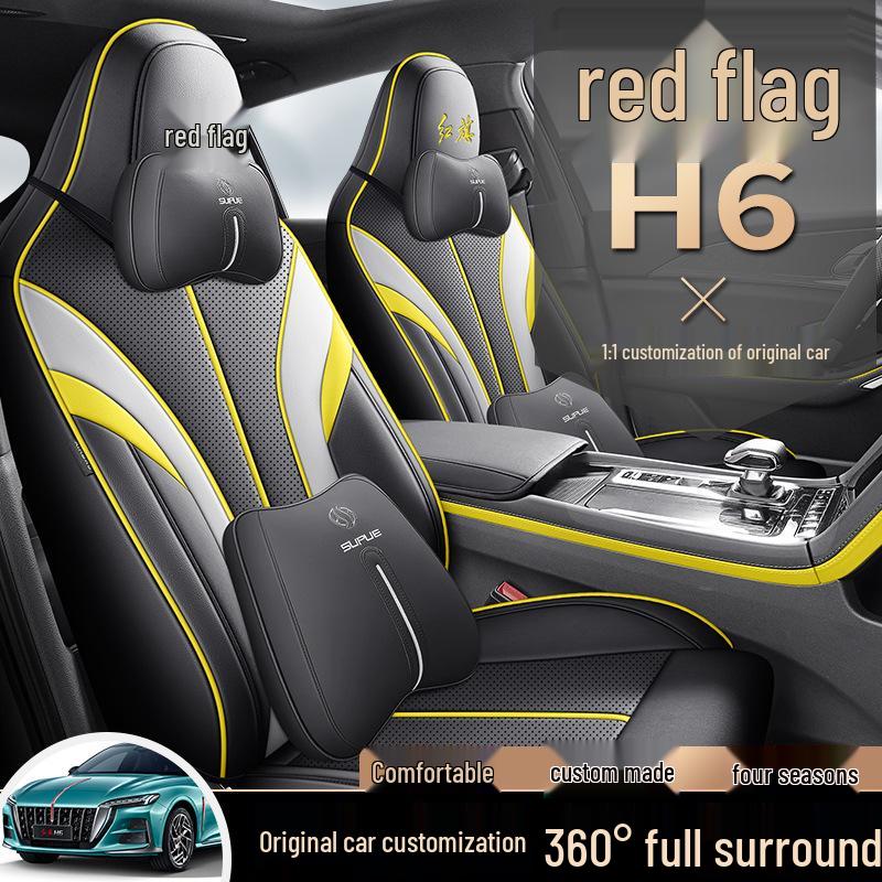 Hongqi H6 Full Surround Leather Seat Cover - Four Seasons Universal Fit