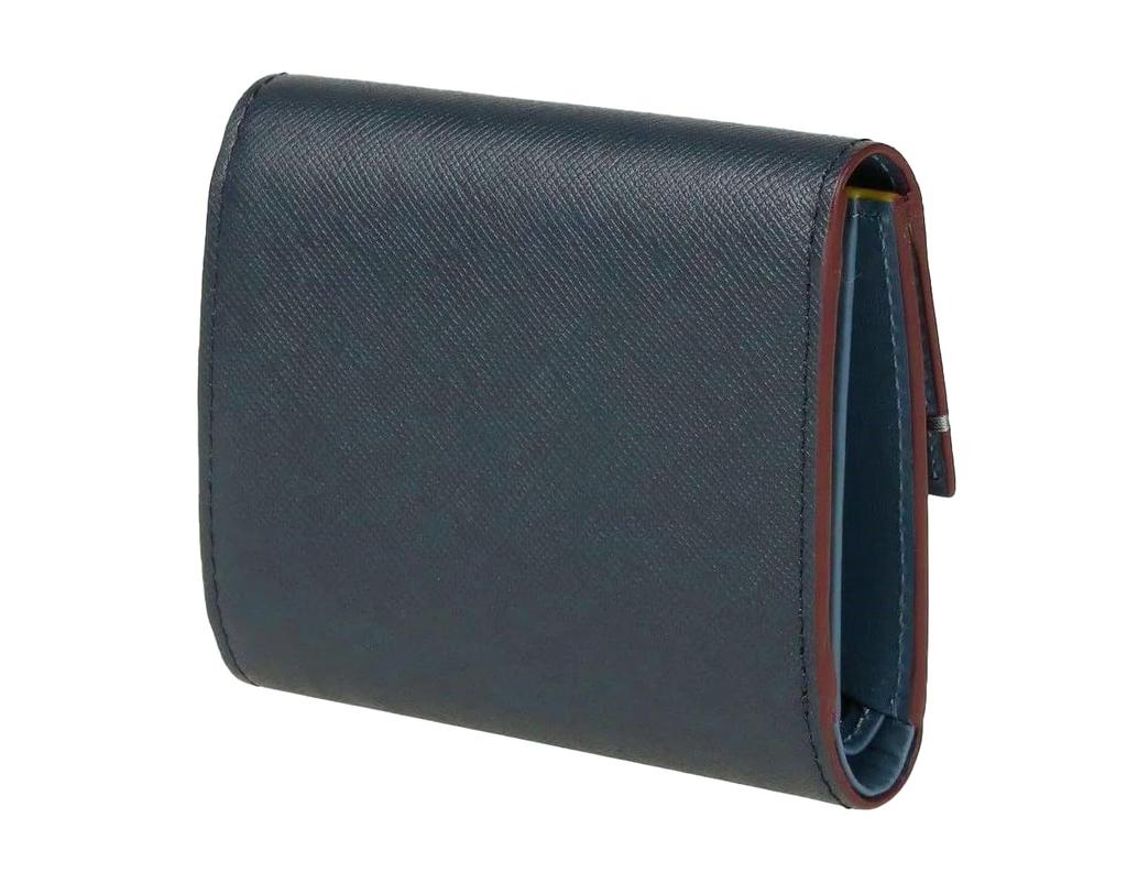 Paul Smith Colored Edge Navy Men's Tri-fold Wallet,