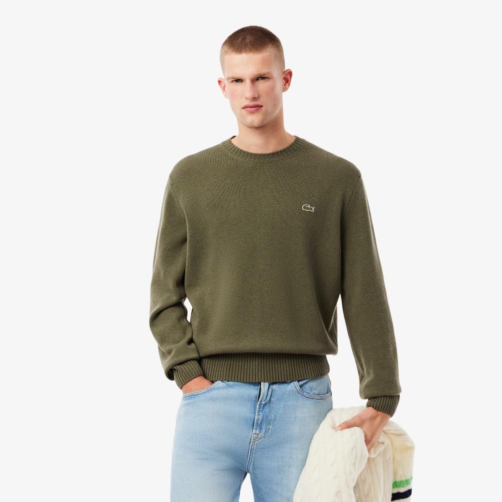 Lacoste Men's Worsted Crew Neck Sweater AH2916-55NE9F