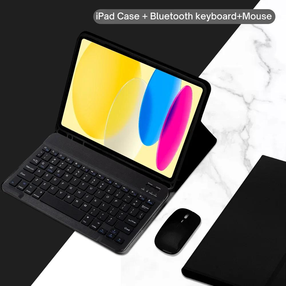 

Case for IPad 10th Gen 10.9 Inch A2696 A2757 A2777 2022 Keyboard Case for IPad 10th 2022 Bluetooth Keyboard Covers Funda English keyboard