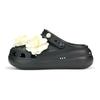 Zueco clásico EVA Cómodos, modernos y versátiles zapatos de moda con agujeros para hombre y mujer en negro