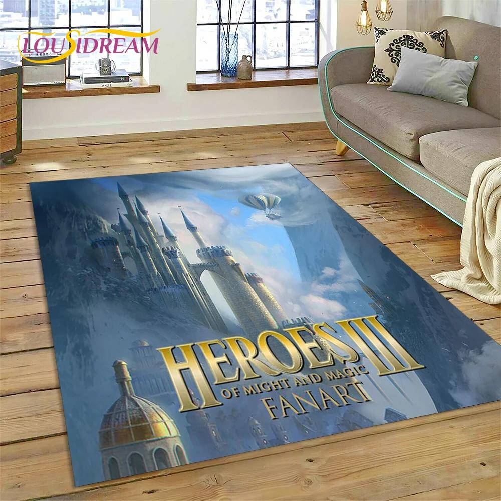 Heroes of Might and Magic Retro Hry Koberec Rohožka do Ložnice Obývacího Pokoj Domácí Dekorace Pohovky, Dětská Hra Velká Dekorace Podložka na Podlahu