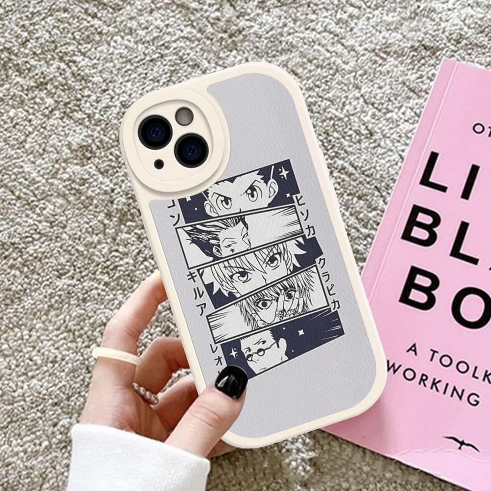 Hunter X Hunter Anime Handyhülle Hartleder Für IPhone 16 15 14 13 12 Mini 11 14 Pro Max Xs X Xr 7 8 Plus Fundas