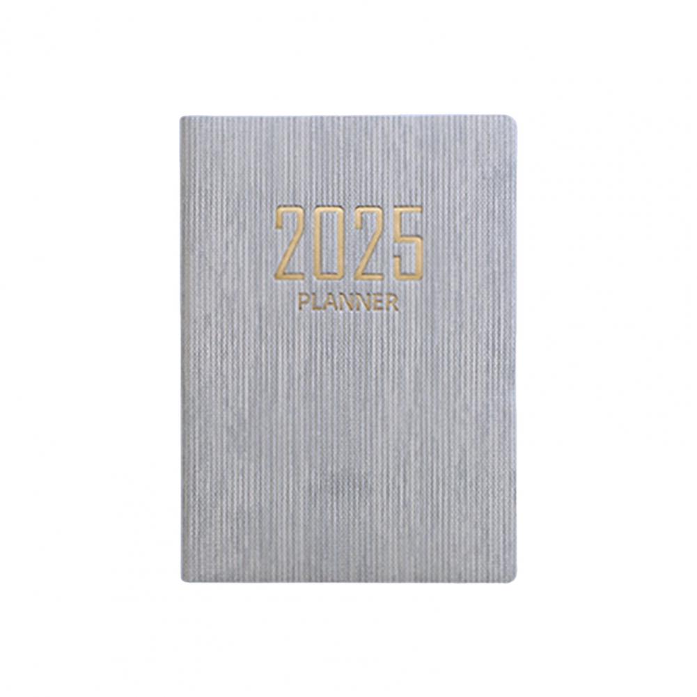 A7 Thick Paper Notebook Faux Leather Cover No Ink Bleeding 2025 Planner Ink-resistant Paper Planner