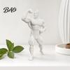 3D Printing Ornaments Printed Bodybuilder Muscle Man Figurine, Mini Fitness Athlete Desk Ornament, Detailed PLA Model Sculpture for Gym Office Gaming