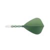 CUESOUL ROSTAK57 T19 Series Color Dual Material Mix Shaft Integrated Flight Kite Shape Series Set of 3 Two-tone (Dark Green) CS-AK57FZ3L
