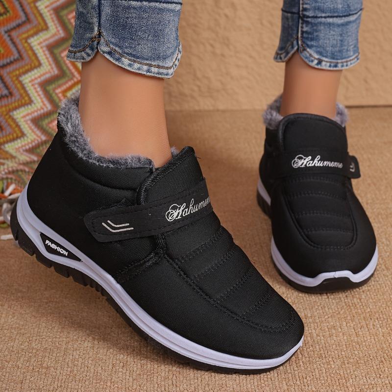 

Women’s Fleece-Lined Snow Boots, Thick Warm Outdoor Short Boots 36