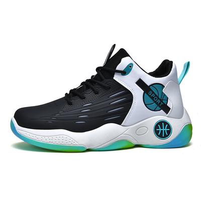 Schuhe für Herren Outdoor-Basketballschuhe für Herren Mid-Top zum Schnüren Rutschfeste Sportschuhe für Herren Atmungsaktive Trendige Dicke Sohle Herrenschuhe