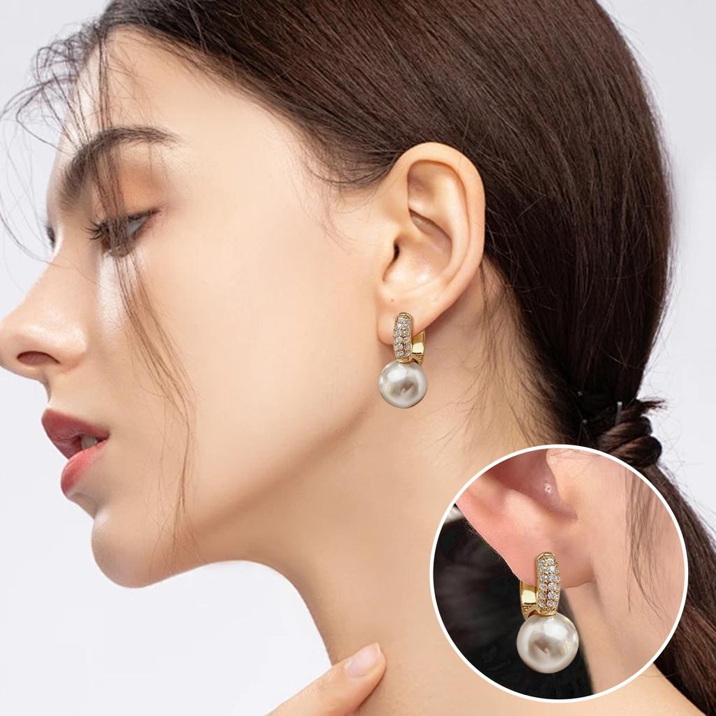 Earrings For Women, Pearl Sterling Earrings, Elegant Earrings And Ear Buckles