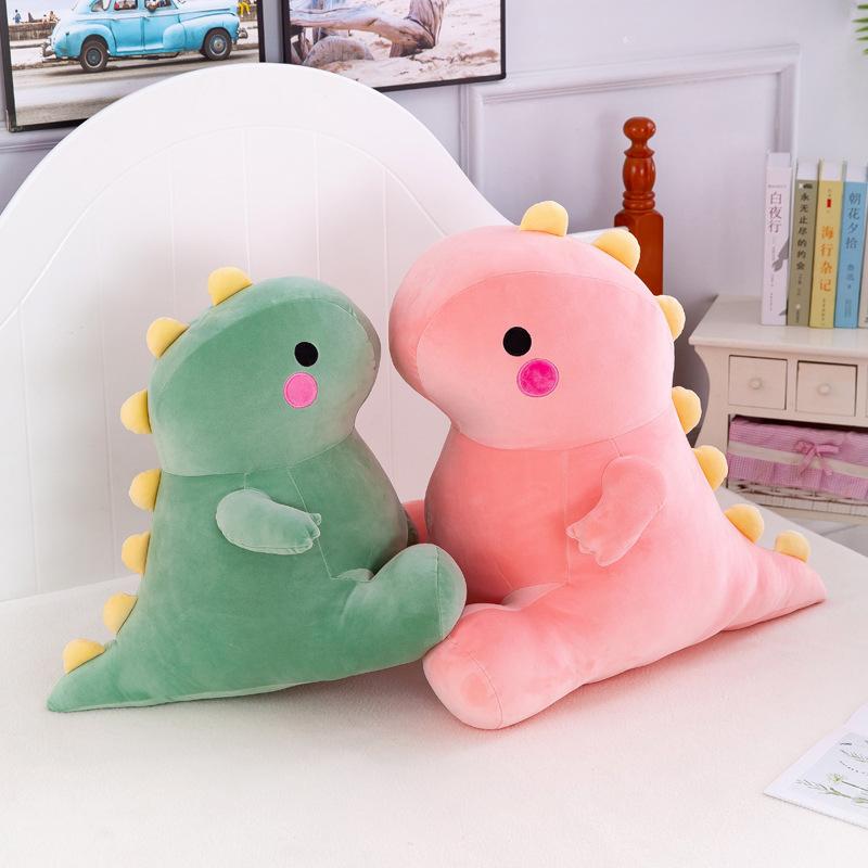 Creative Dinosaur Plush Toy Doll Sleeping on The Bed, Children's Rag Doll Birthday Gift