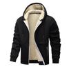 2026 Fall/Winter Thickened Lambswool Hooded Cardigan - European Size Casual Sweatshirt