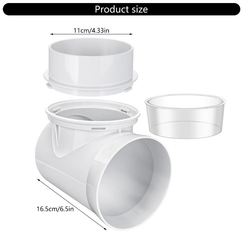 90 Degree Exhaust Hose Dryer Vent Wall Plate Dryer Vent Connector Kit Dryer Duct Connector Easy Installation Accessories