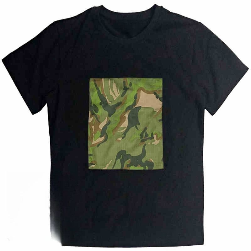 Military-style MC Camouflage Series Featuring Large Five-leaf Printed Military Elements Men's Women's Pure Cotton Summer T-shirt