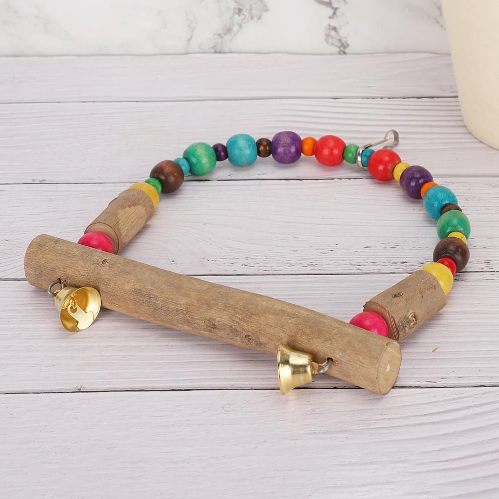 Wood Pet Small and Medium Parrot Swing with Hook Playing Biting Supply