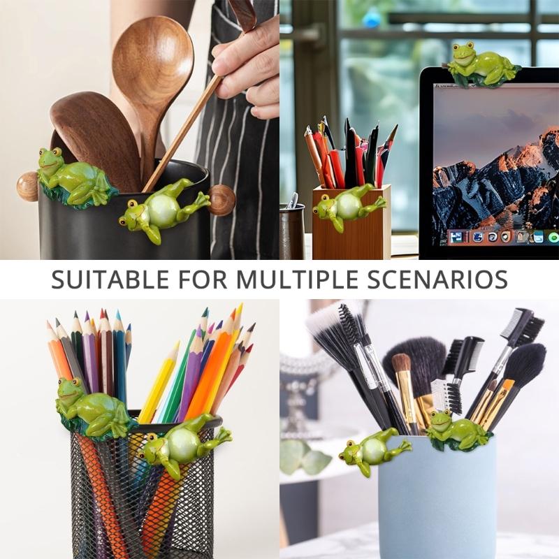 Lebhafte Harz Frösche Blumentopf Aufhänger Cartoon Statue Ornament für Gartenliebhaber Einzigartige Dekoration