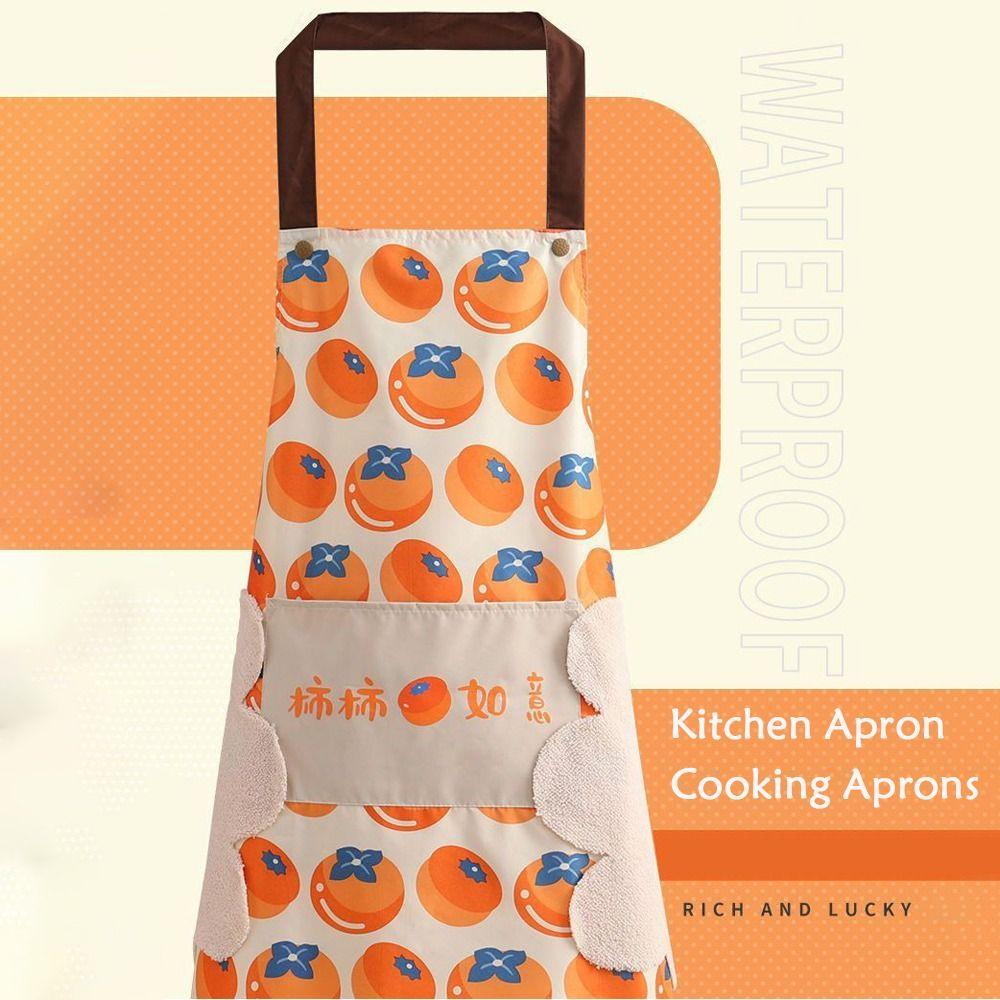 

with Pockets Cooking Aprons Waterproof Coffee House Aprons Work Uniform Restaurant